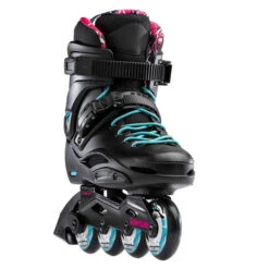 Rollerblade RB Cruiser Women's Inline Skates - Black/Aqua -Skateboard Series rollerblade rb cruiser women s inline skates black aqua front
