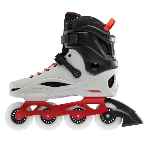 Rollerblade RB Pro X Skates - Grey/Warm Red 4 Rollerblade RB Pro X Skates - Grey/Warm Red - Image 2