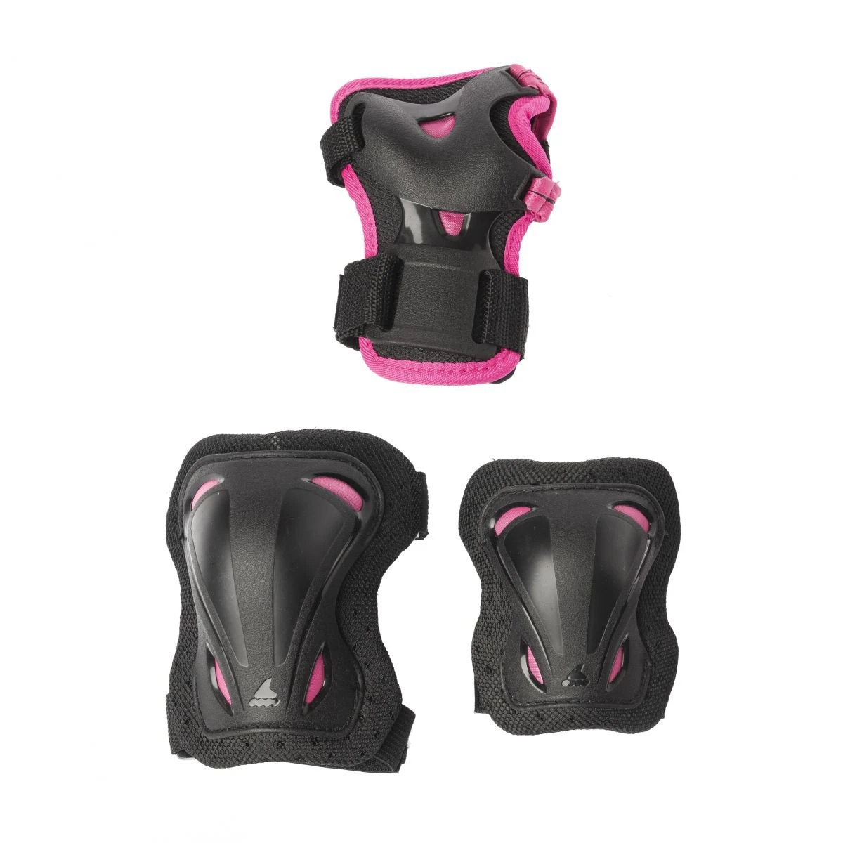 Rollerblade Skate Gear Girls Triple Pad Set 3 Rollerblade Skate Gear Girls Triple Pad Set