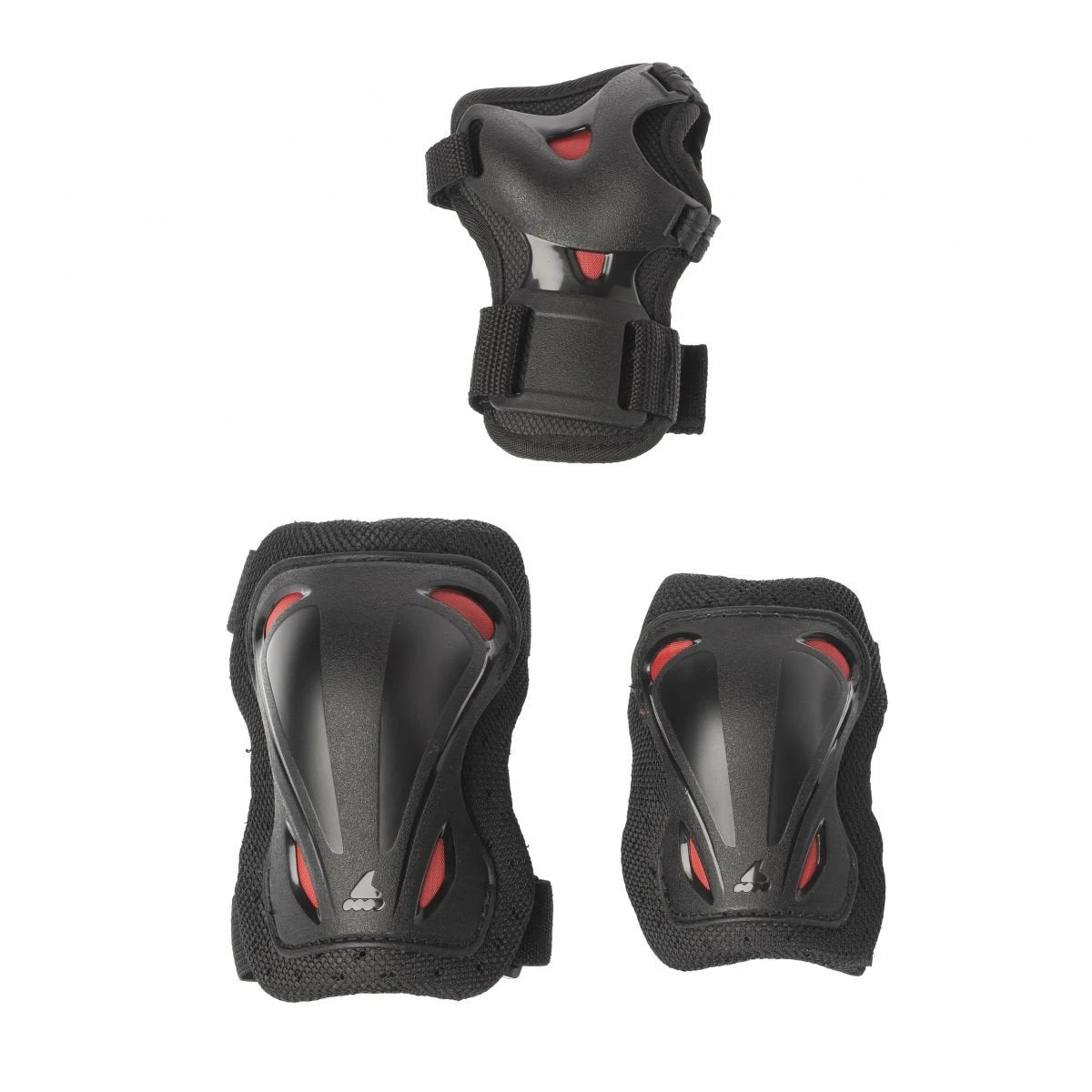 Rollerblade Skate Gear Kids Triple Pad Set 3 Rollerblade Skate Gear Kids Triple Pad Set