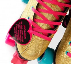 Rookie X Bump Rollerdisco Roller Skates - Gold 9 Rookie X Bump Rollerdisco Roller Skates - Gold -Skateboard Series rookie x bump rollerdisco roller skates gold glitter