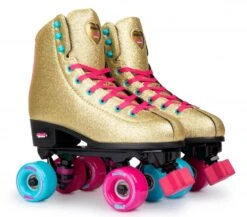 Rookie X Bump Rollerdisco Roller Skates - Gold 8 Rookie X Bump Rollerdisco Roller Skates - Gold -Skateboard Series rookie x bump rollerdisco roller skates gold pair