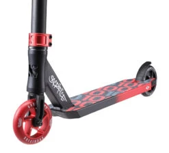 Sacrifice Flyte 100 V2 Stunt Scooter - Black/Red -Skateboard Series sacrifice flyte 100 v2 stunt scooter black red close