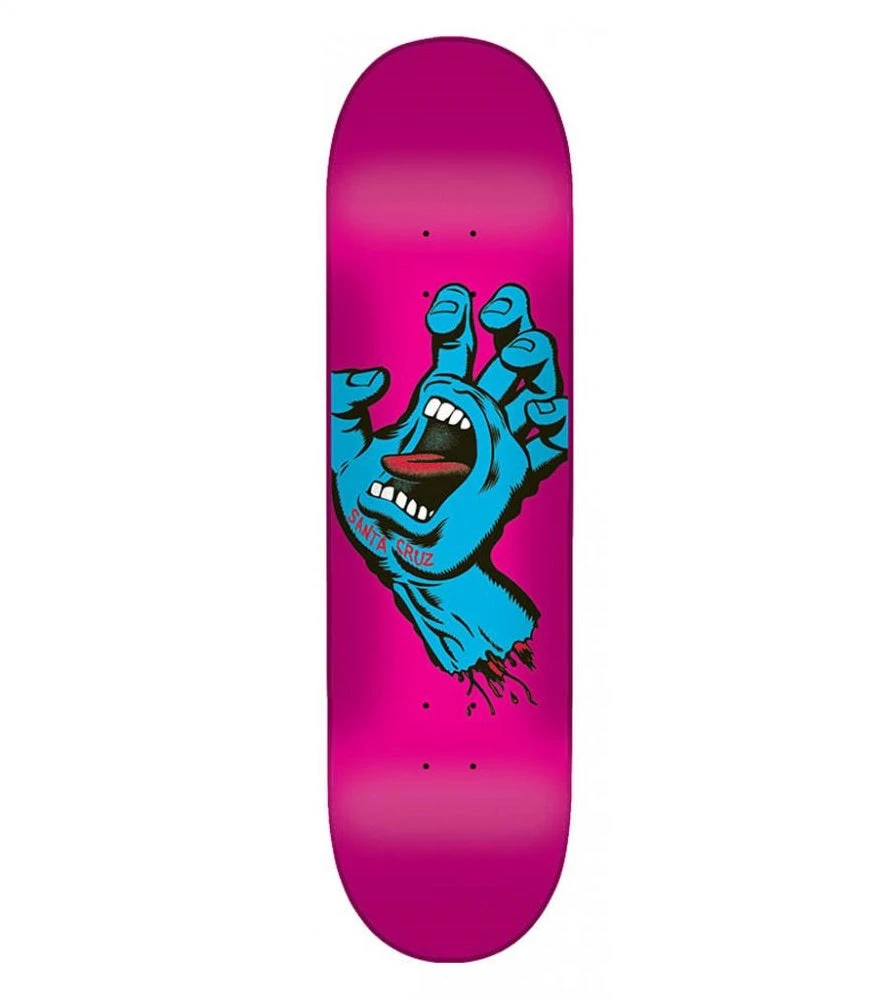 Santa Cruz Screaming Hand Pink Skateboard Deck - 7.8" 3 Santa Cruz Screaming Hand Pink Skateboard Deck - 7.8"