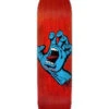 Santa Cruz Screaming Hand Red Skateboard Deck - 8.0"