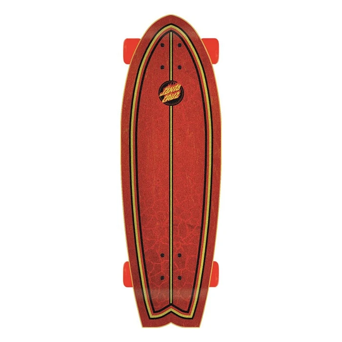 Santa Cruzer Flame Dot Shark Cruiser Skateboard - 27.7" 4 Santa Cruzer Flame Dot Shark Cruiser Skateboard - 27.7" - Image 2