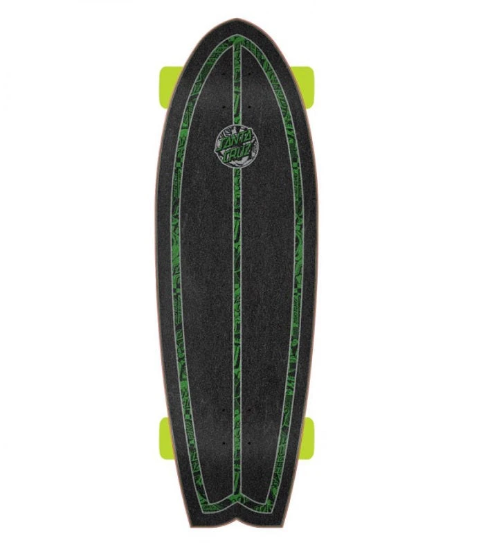 Santa Cruzer Flier Collage Dot Shark Cruiser Skateboard - 27.7" 4 Santa Cruzer Flier Collage Dot Shark Cruiser Skateboard - 27.7" - Image 2