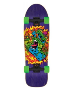 Santa Cruzer Toxic Hand 80's Cruiser Skateboard - 31.7"