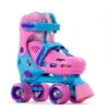 SFR Hurricane III Adjustable Roller Skates - Pink/Blue -Skateboard Series sfr hurricane iii adjustable roller skates pink and blue
