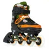 SFR Pixel Adjustable Kids Inline Skates - Green/Orange -Skateboard Series sfr pixel adjustable kids inline skates green orange