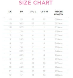 Rio Roller X Hattie Stewart Spring Roller Skates 7 Rio Roller X Hattie Stewart Spring Roller Skates -Skateboard Series size chart 2