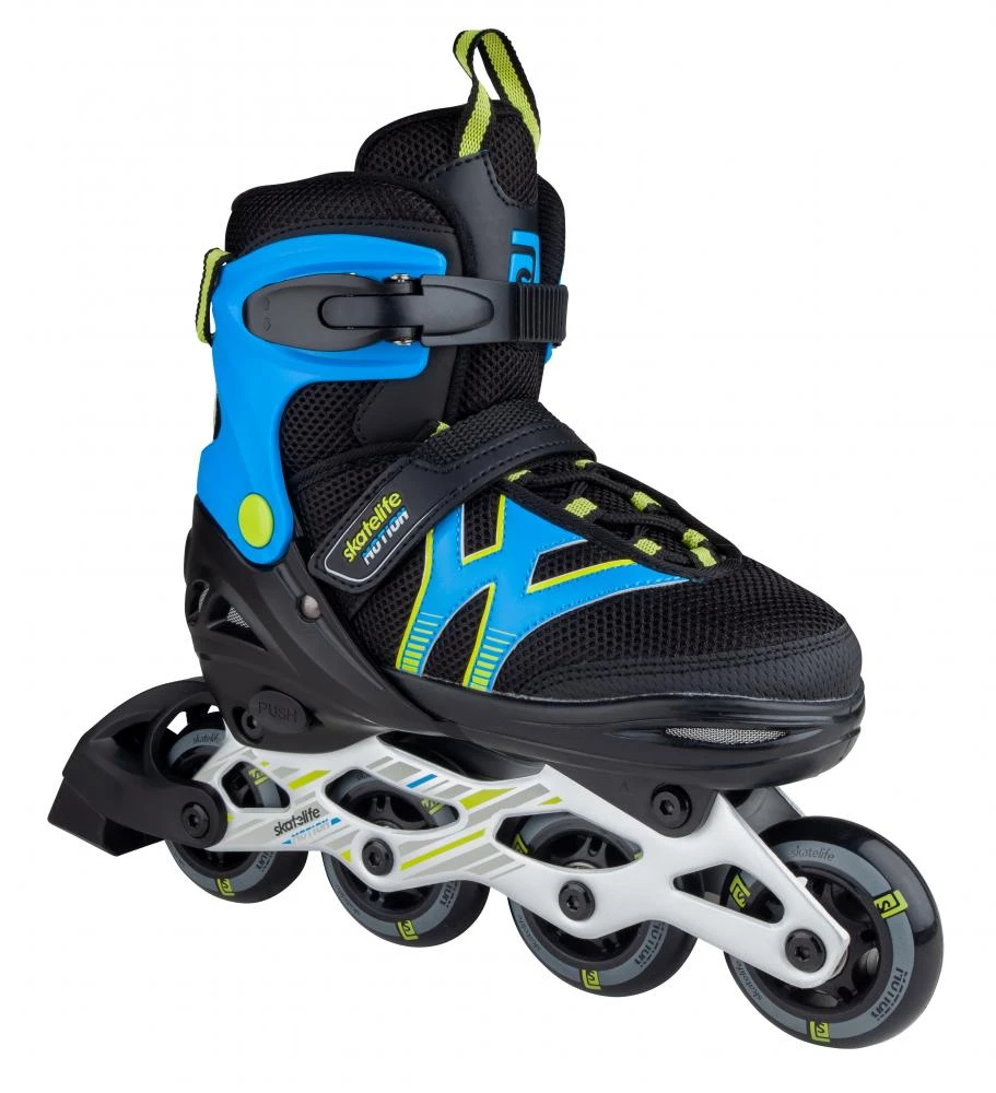 Skatelife Motion Adjustable Kids Inline Skates - Black/Blue 3 Skatelife Motion Adjustable Kids Inline Skates - Black/Blue