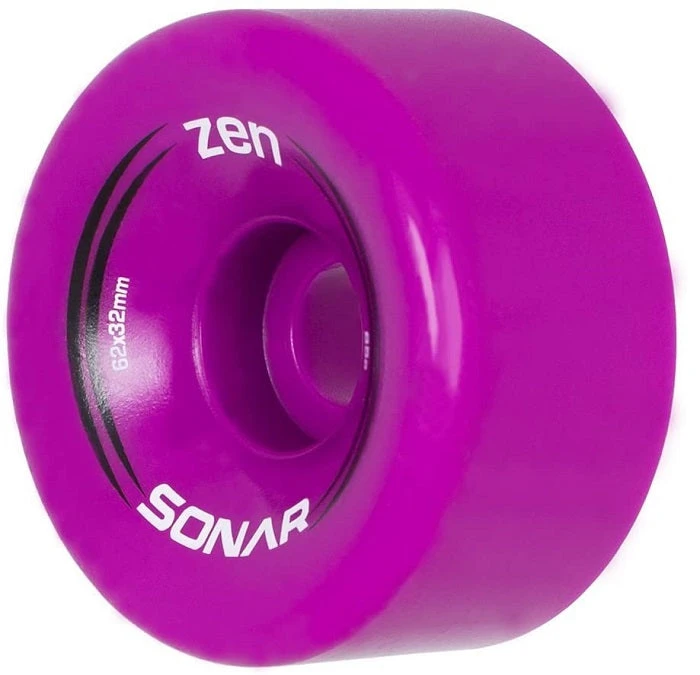 Sonar Zen Magenta Quad Roller Skate Wheels 62mm - Set Of 4 3 Sonar Zen Magenta Quad Roller Skate Wheels 62mm - Set Of 4
