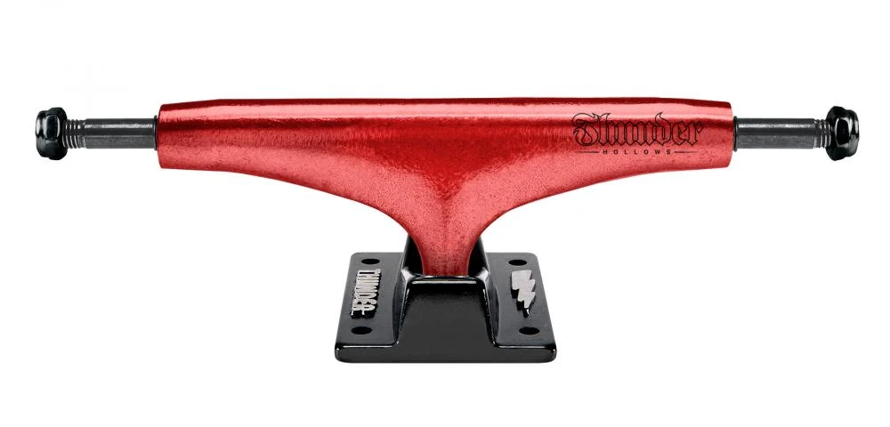 Thunder H Lights Metallic Script Red Skateboard Trucks - 148 3 Thunder H Lights Metallic Script Red Skateboard Trucks - 148