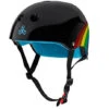 Triple 8 Sweatsaver Helmet - Black Rainbow Sparkle -Skateboard Series triple 8 sweatsaver helmet black rainbow sparkle