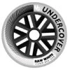 Undercover Raw White Wheels Bullet Radius 125mm 85a - Set Of 6 -Skateboard Series undercover raw white wheels bullet radius 125mm 85a