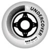 Undercover Raw White Wheels Bullet Radius 80mm 85a - Set Of 4 -Skateboard Series undercover raw white wheels bullet radius 80mm 85a