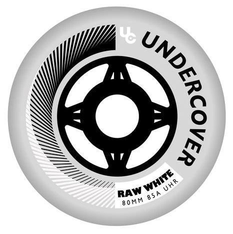 Undercover Raw White Wheels Bullet Radius 80mm 85a - Set Of 4 3 Undercover Raw White Wheels Bullet Radius 80mm 85a - Set Of 4